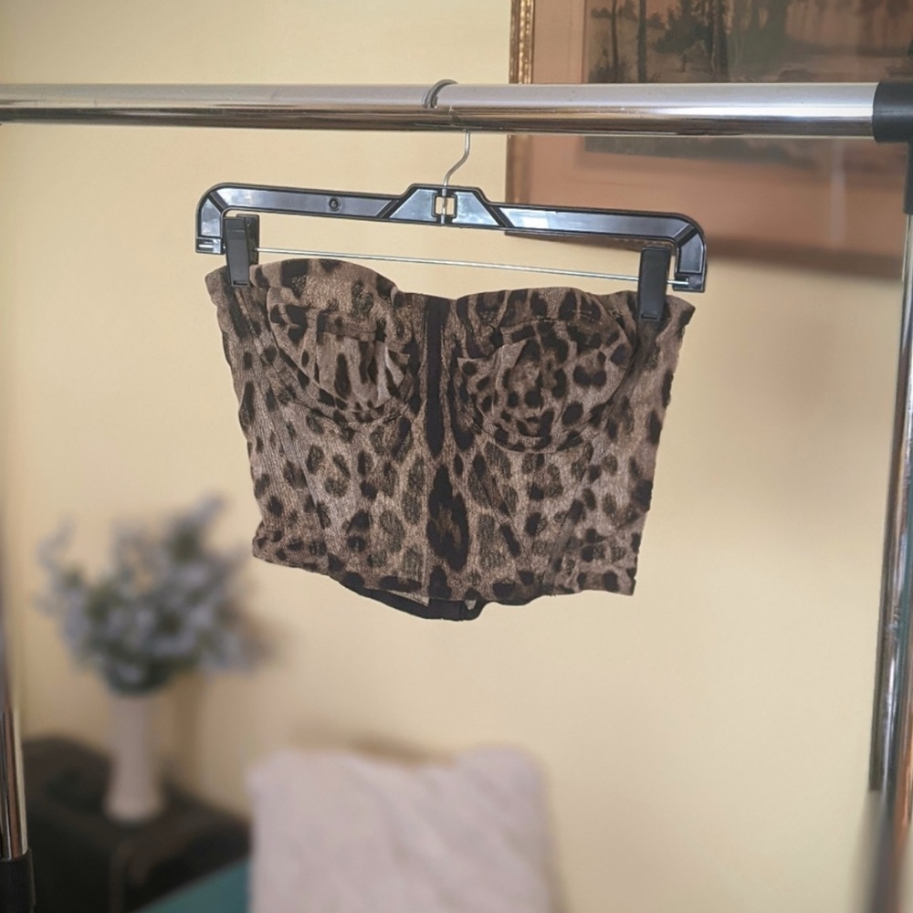 Dolce & Gabbana Leopard Print Bustier - Picture 4 of 4